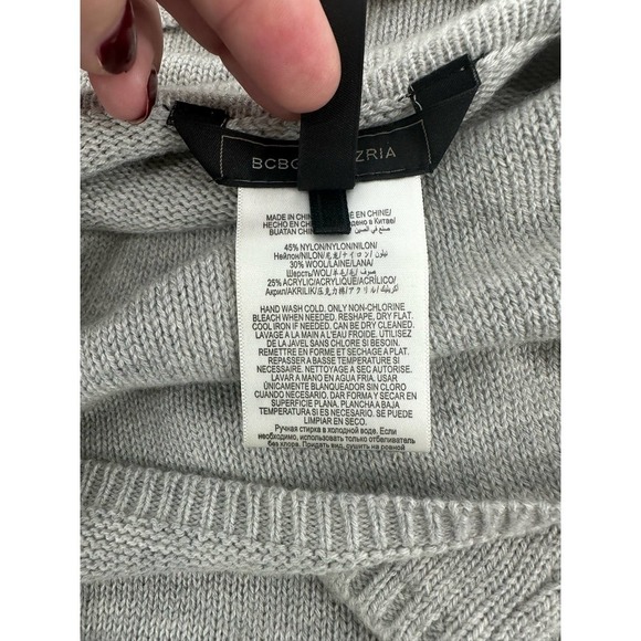 BCBGmaxazria Melodi Color-Blocked Asymmetrical Pullover sweater size S - Picture 10 of 10